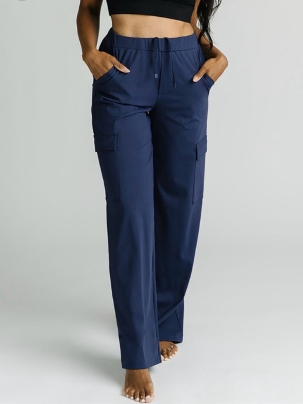 Ztia Women's Navy Peak Cargo Joggers